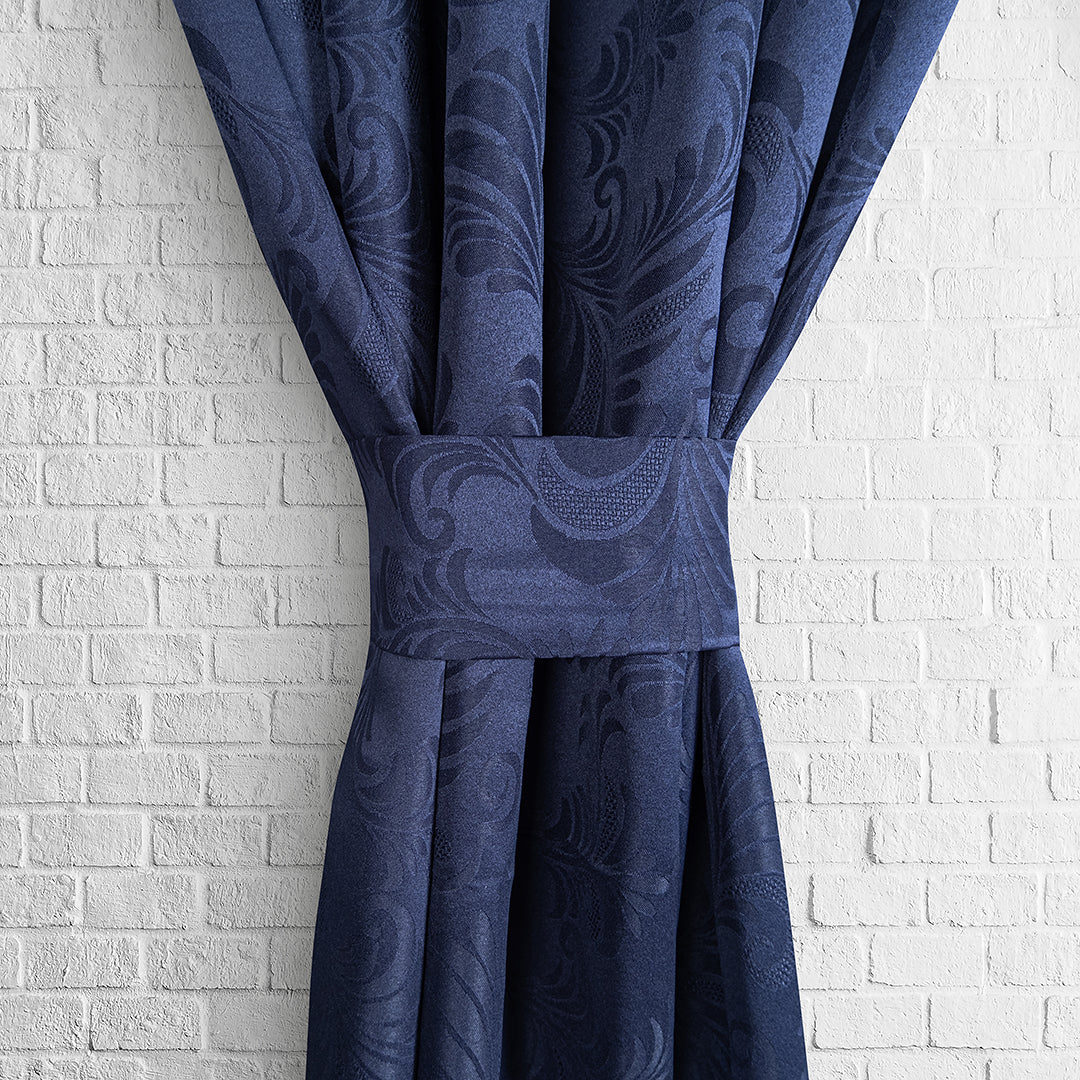 Cortina Blackout Opaca Azul Oscuro