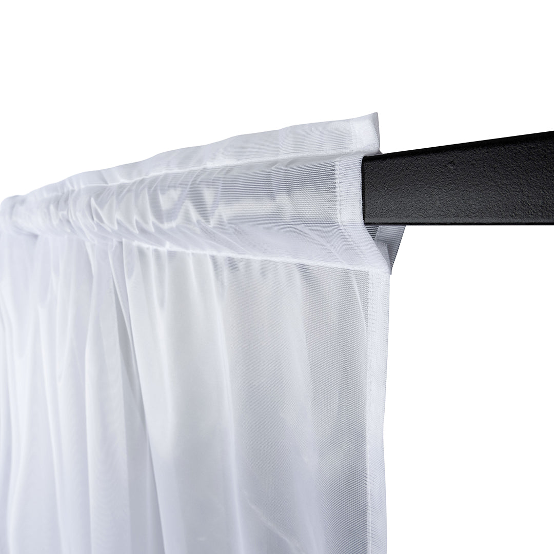 Translucent White Veil Curtain
