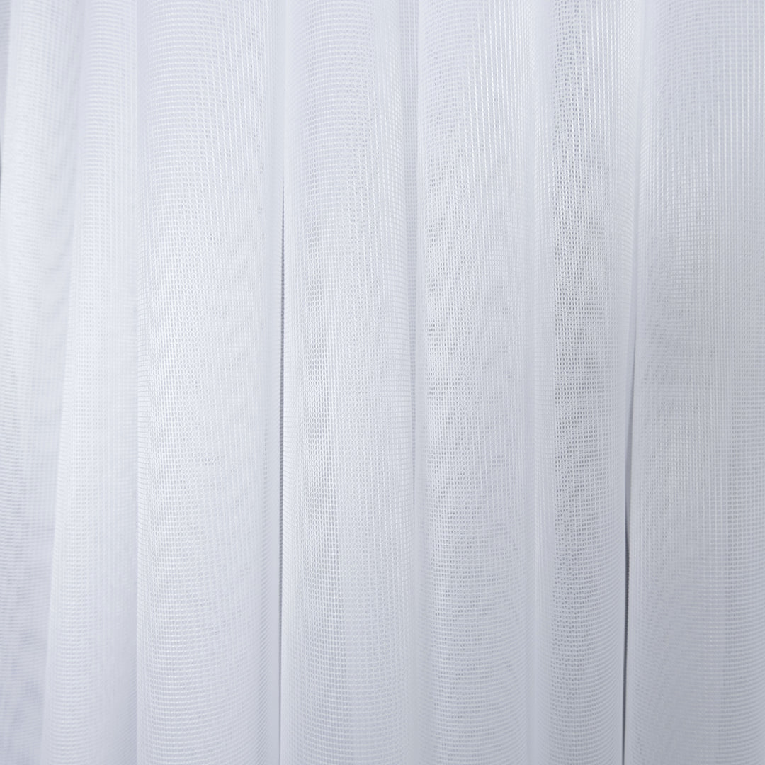 Translucent White Veil Curtain