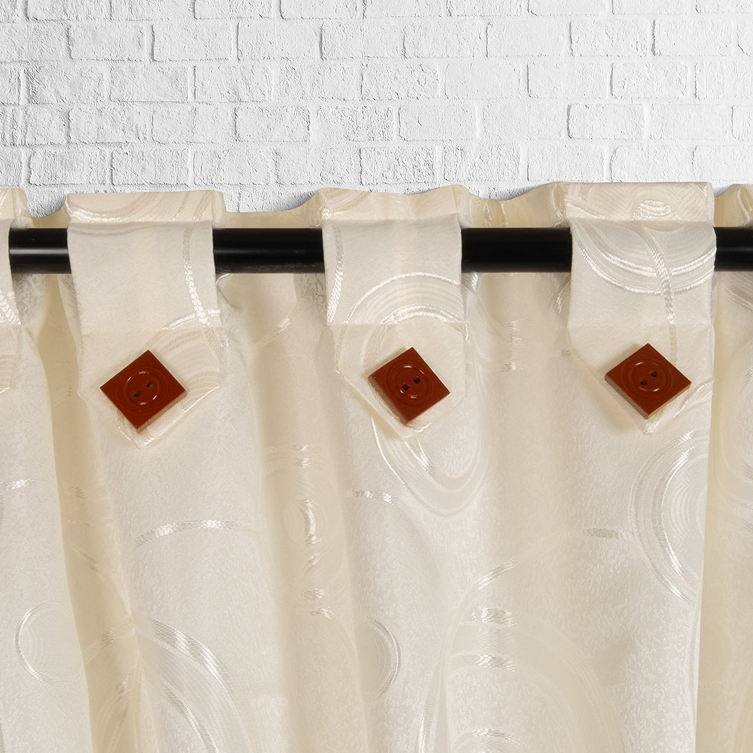 Cortina Blackout Opaca Color Crema