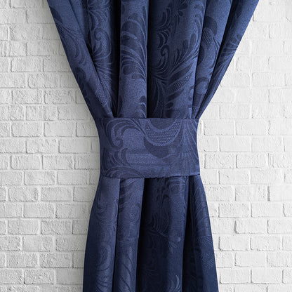 Cortina Blackout Opaca Azul Oscuro