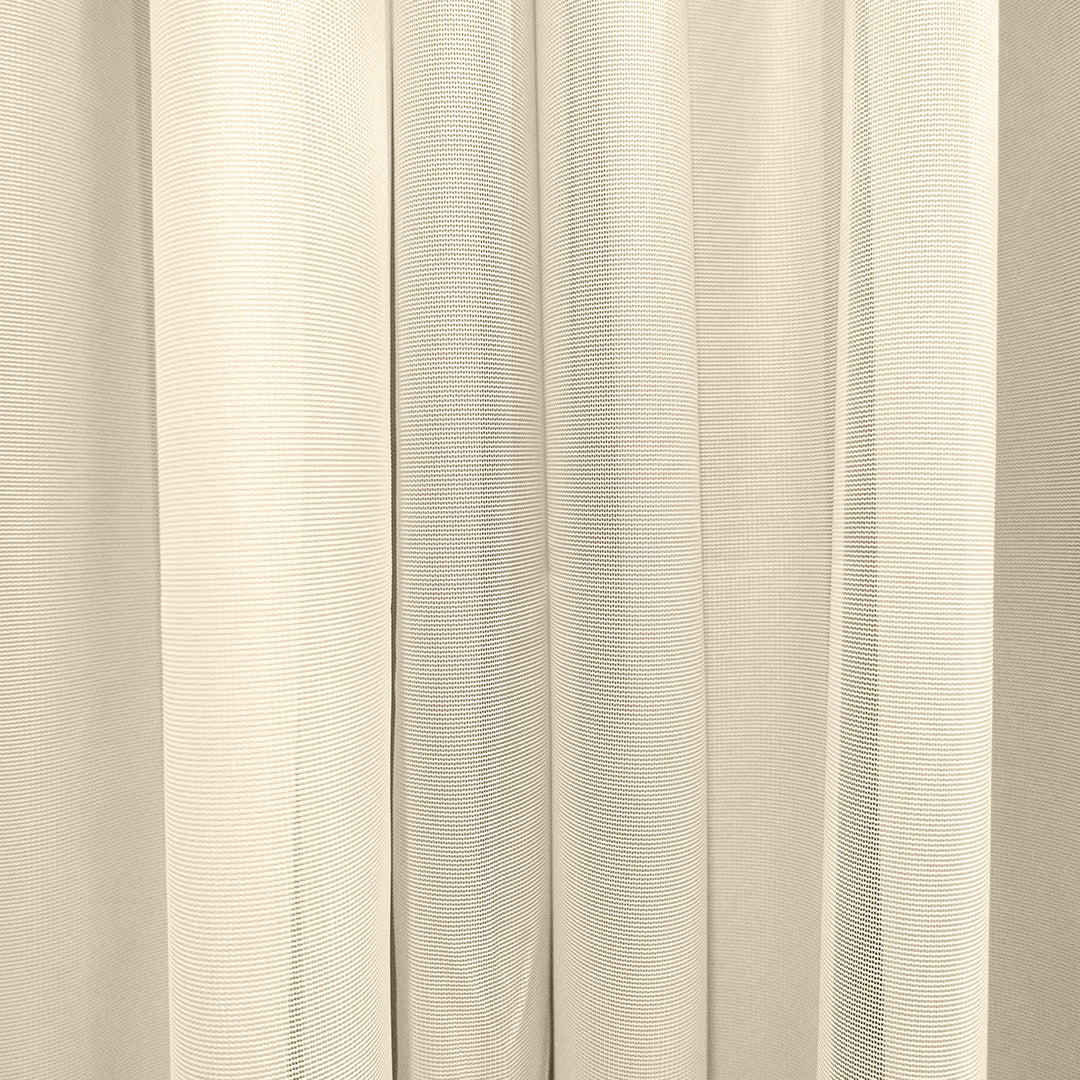 Cortina Beige Velo Suizo Traslúcido – 2 piezas de 150x210 cm