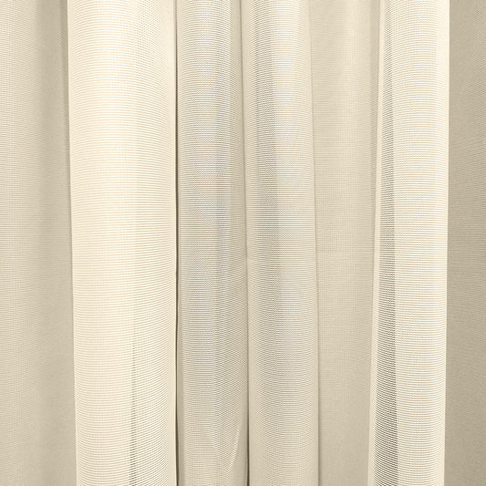 Cortina Beige Velo Suizo Traslúcido – 2 piezas de 150x210 cm
