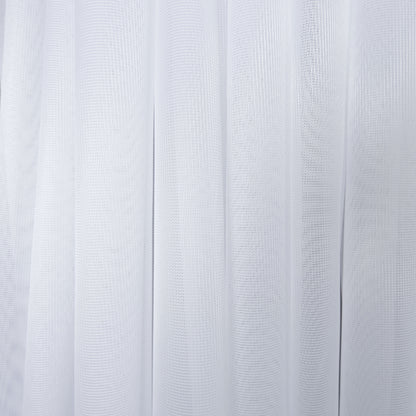 Translucent White Veil Curtain