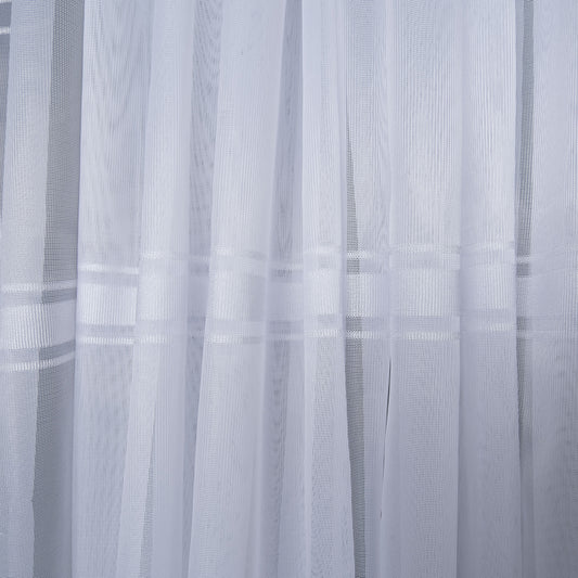Cortina Velo Blanco Suizo Con Lineas - 1 pieza de 300x210 / 400x210