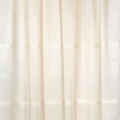 Beige Striped Full Veil – Translucent Curtain (2 sizes available)