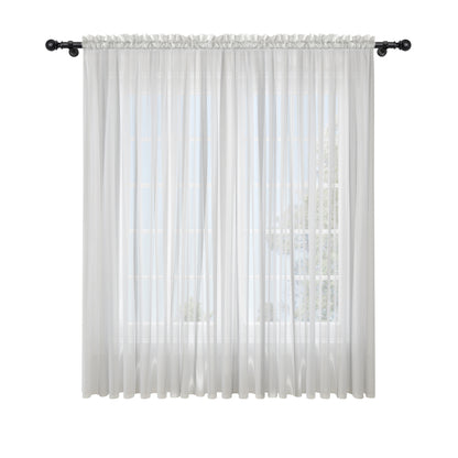 Cortina Velo Suizo Blanca Decorativa Nube - 1 pieza de 300x210 / 400x210 cm