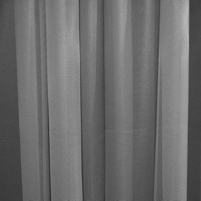 Cortina Velo Suizo Gris Traslúcido - 1 pieza de 300x210 cm / 400x210 cm