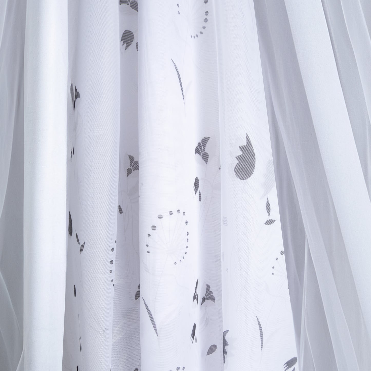 Velo Estampado Flower Dividido