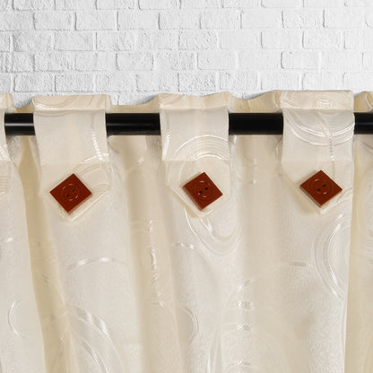 Cortina Blackout Opaca Color Crema