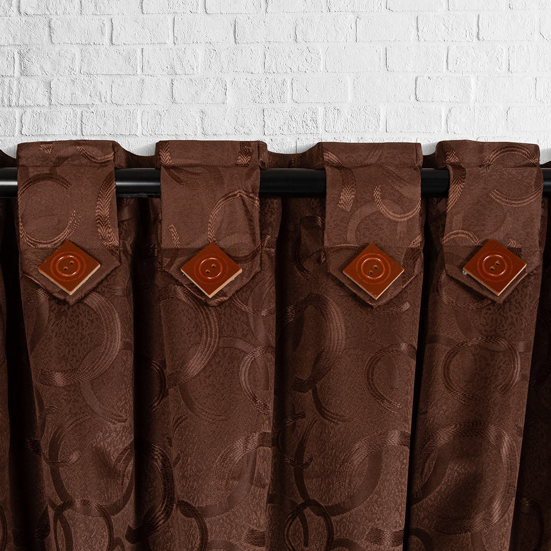 Cortina Blackout Opaca Café Chocolate