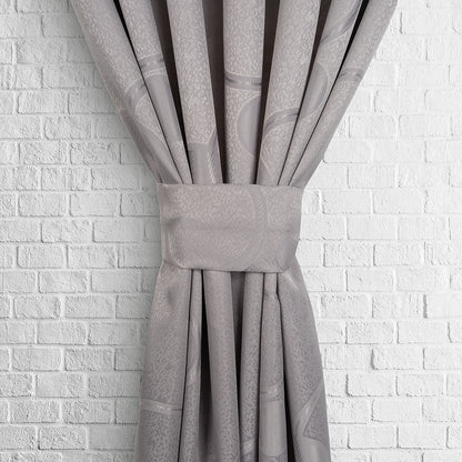 Cortina Blackout Opaca Gris Claro Plateado