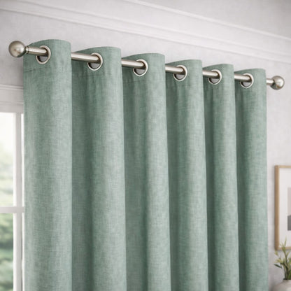 Juego de Cortinas Blackout Térmicas Verde Salvia - 2 Paneles